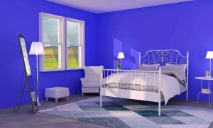 Chambre bleue