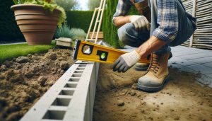 Jardin : Poser des bordures en béton