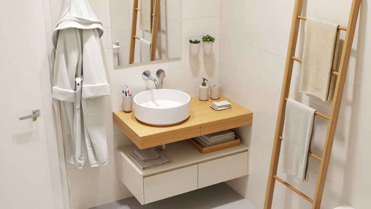 Petite salle de bain : idées d'optimisation et astuces gain de place