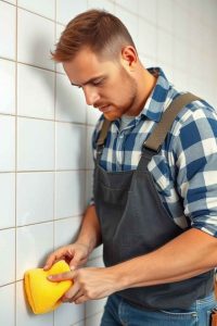 Nettoyer le joint de carrelage en ciment sans frotter