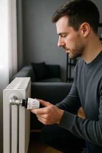 Réglage d'un robinet thermostatique de radiateur