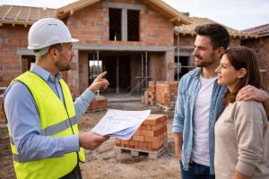Construction de maison individuelle : visite du chantier