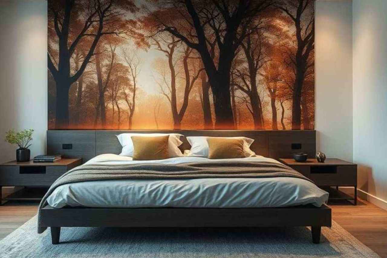 Papier peint tête de lit : 10 idées pour transformer votre chambre