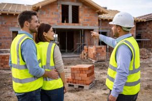 Construction de maison individuelle : visite du chantier