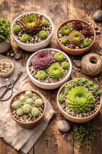 Sempervivum à l'intérieur : une option décorative