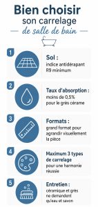 Infographot : Bien choisir son carrelage de salle de bain